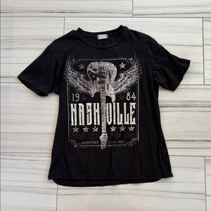 Altar'd State Black Graphic Tee